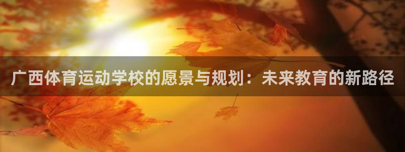 MK体育官方正版app集团E.ON：广西体育运动学校的愿景与